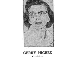 Gerry Higbee Cashier